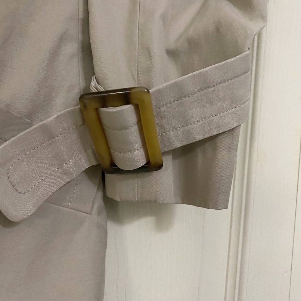 Pendleton Khaki Double Breasted Belted Trench Coat - image 5